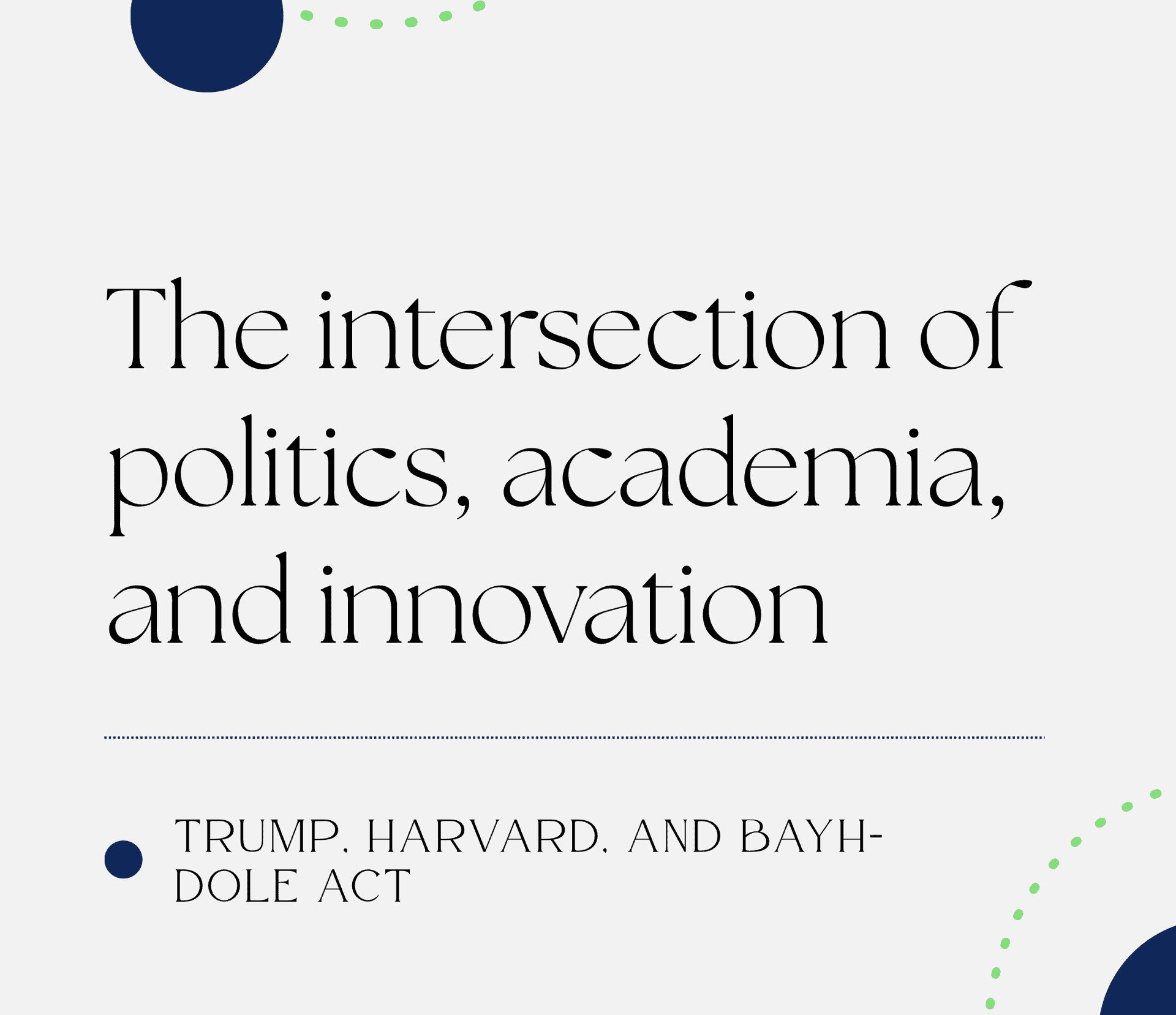 Accelerate staging website homepage hero section with modern design, bold typography, and engaging graphics for political, academic, and innovation sectors.